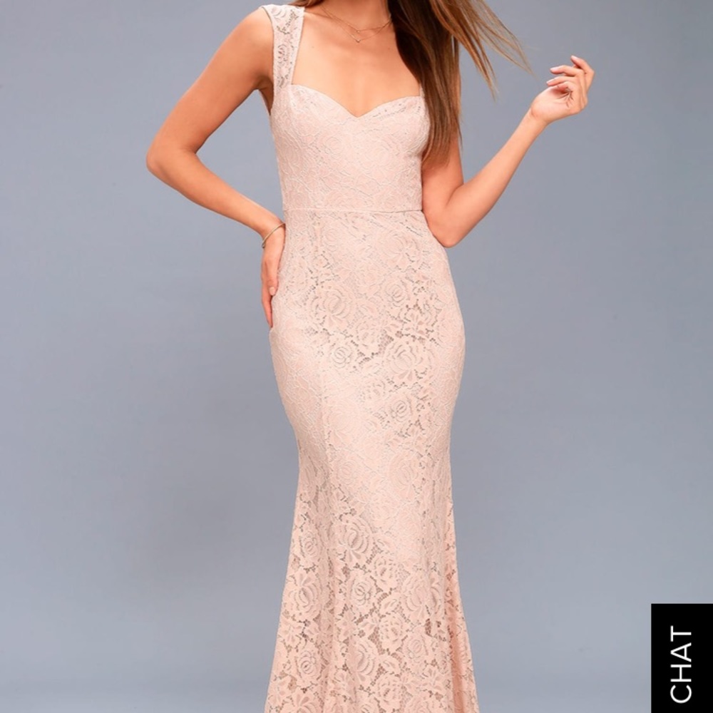 Blush lace Lulu dress